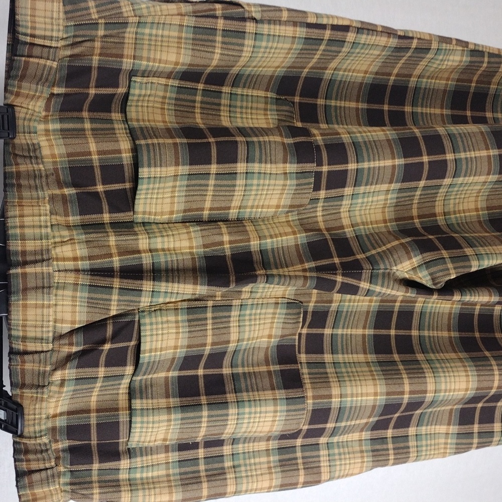 BP Everyday Plaid High Rise Pants In Brown Claire Plaid Size 1X = 18  (16W) NWT - Picture 11 of 12